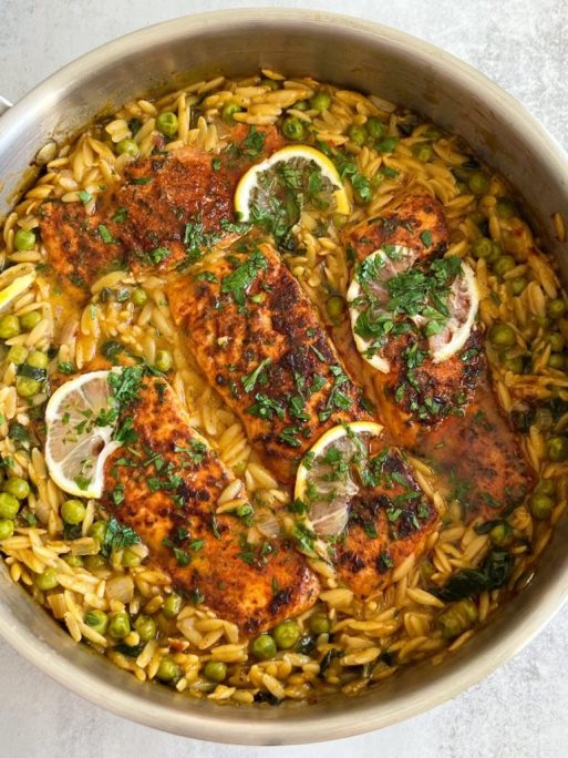 salmon and orzo pasta recipes