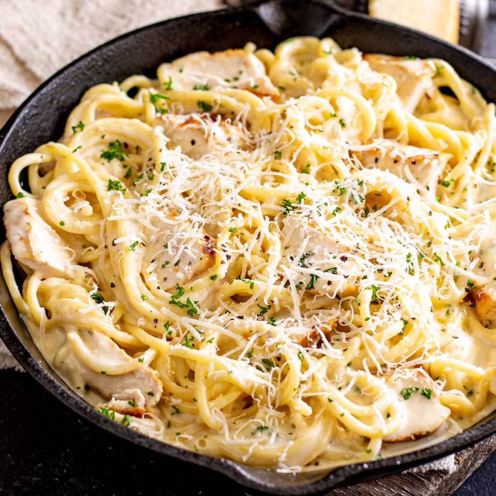 Garlic Parmesan Chicken Pasta