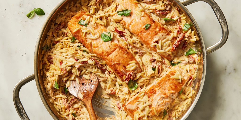 salmon and orzo pasta recipes