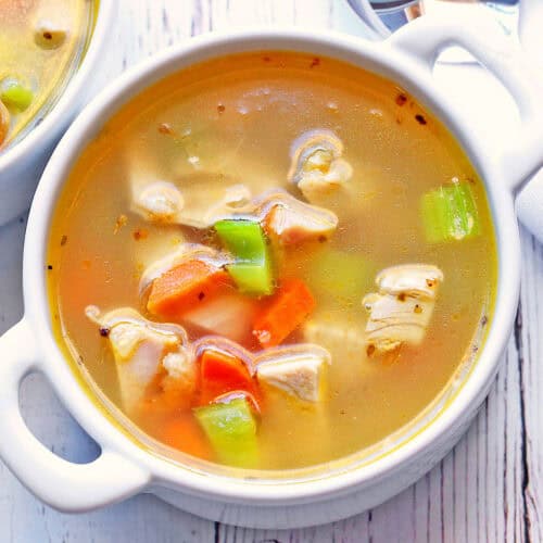 Chicken, Mushroom, and Rice Soup